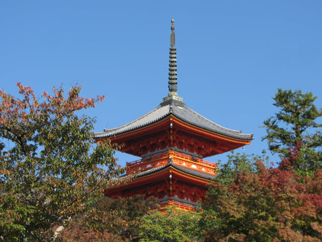 京都清水寺 三重塔