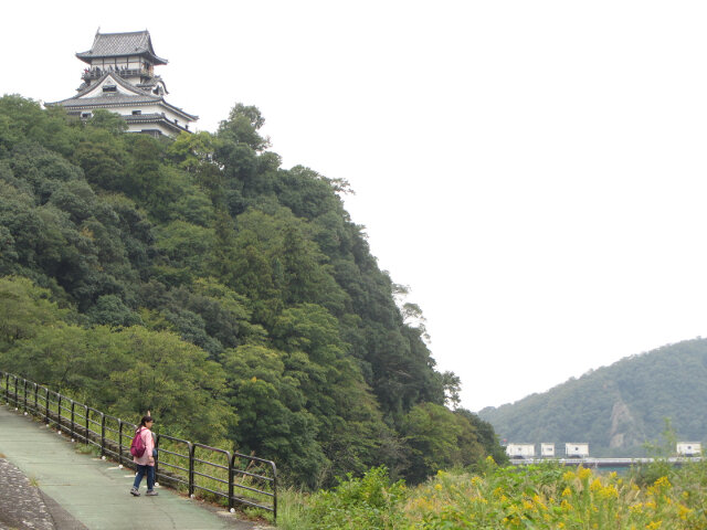 犬山市 木曾川遊步道走往犬山城