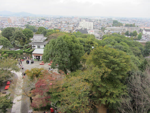 犬山城天守閣眺望犬山市