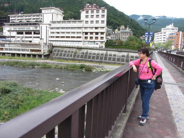 下呂溫泉街．下呂大橋步道橋