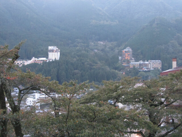 下呂溫泉寺眺望下呂市