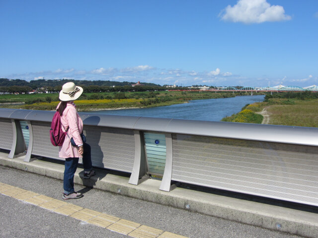 富山縣．富山市 橫躺神通川兩岸的富山大橋