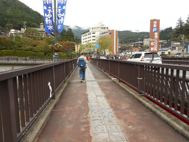 下呂溫泉街．下呂大橋步道橋