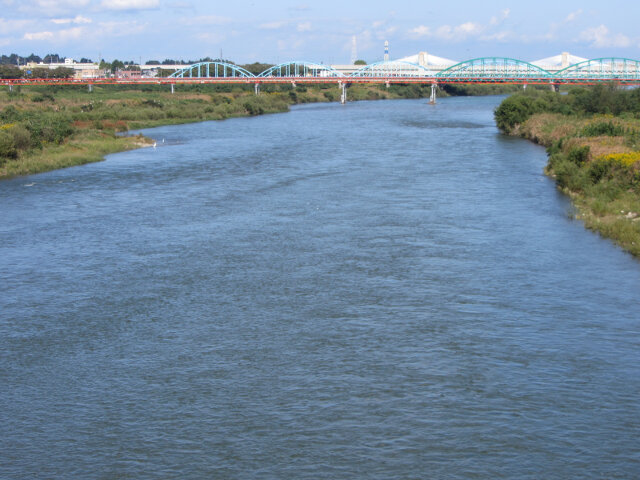 富山市．神通川 神通大橋