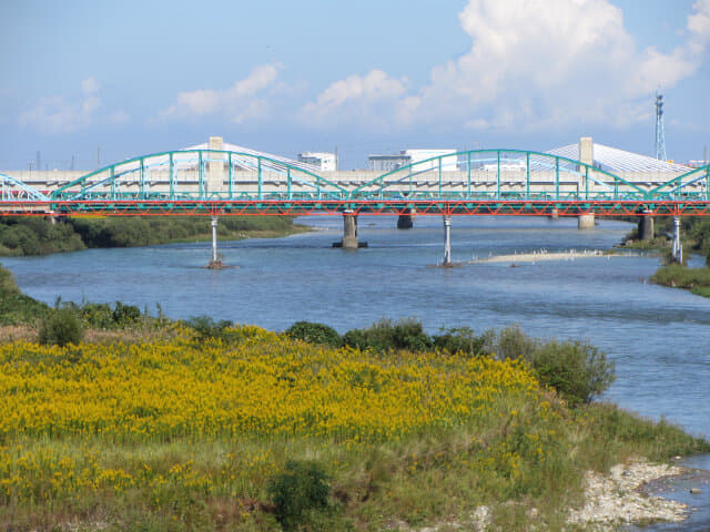 富山市．神通川 神通大橋