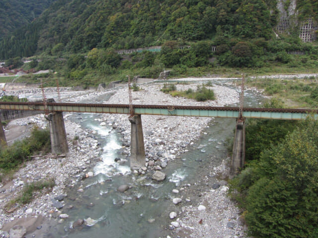 立山町．常願寺川 電鉄富山架空鐵道橋