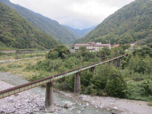 立山町．常願寺川 電鉄富山架空鐵道橋