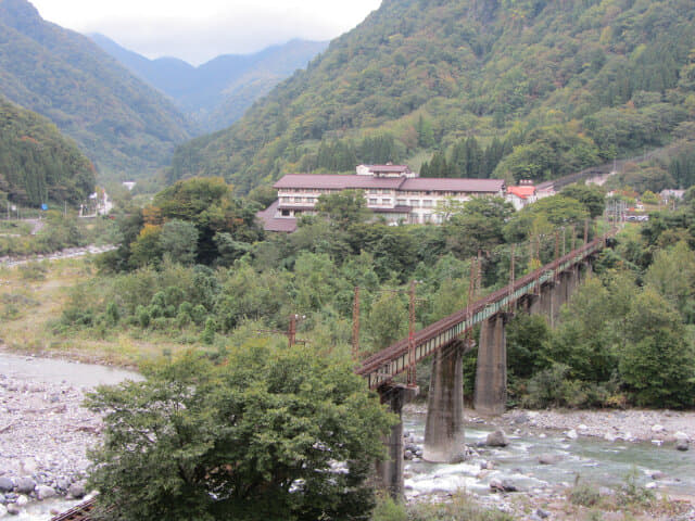 立山町．常願寺川 電鉄富山架空鐵道橋