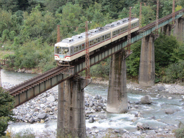 立山町．常願寺川 電鉄富山架空鐵道橋