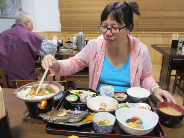 立山町．千壽莊民宿 豐富晚餐