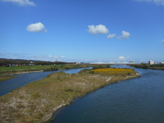 富山市．神通川 神通大橋