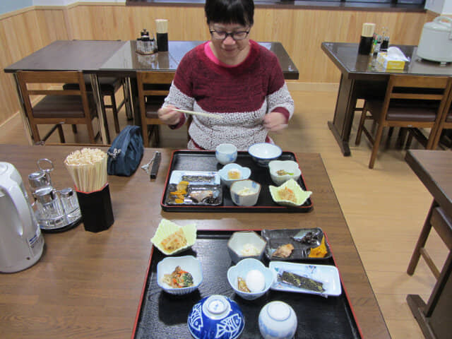 立山町．千壽莊民宿 早餐