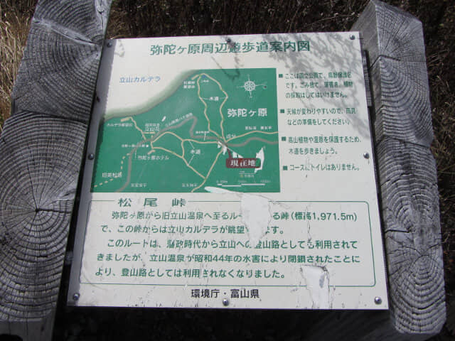 立山彌陀原 弘法・追分健行道地圖