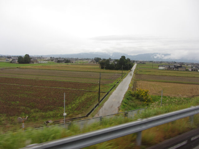 高岡駅乘加越能世界遺産巴士往 五箇山沿途風景