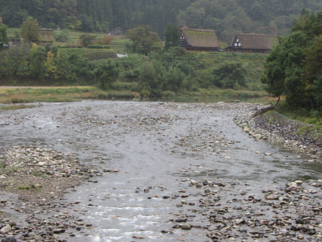 白川鄉合掌村 庄川風景