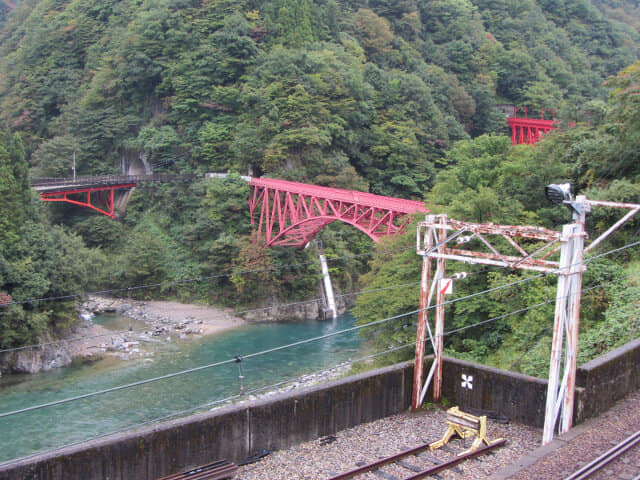 黑部峽谷 弥太藏橋、舊山彥橋