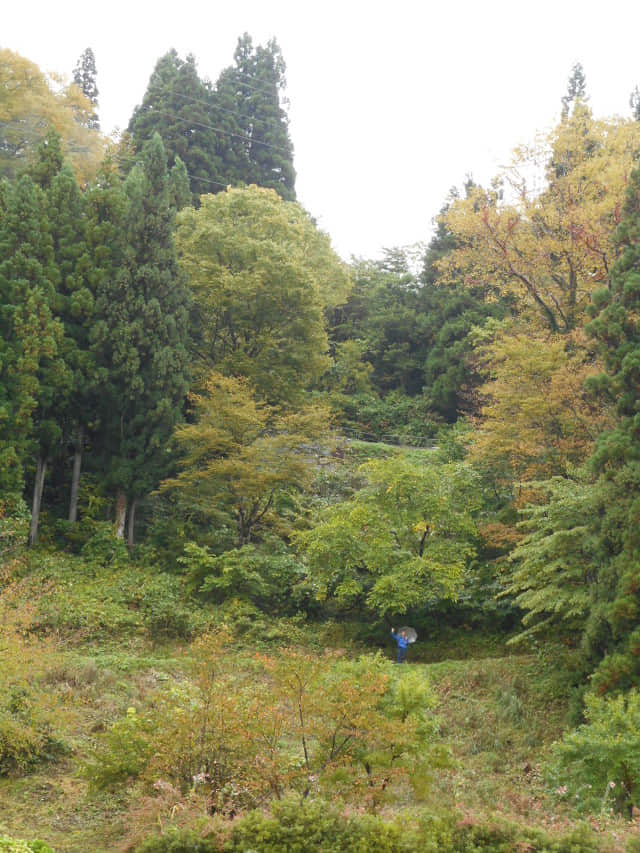 五箇山．相倉合掌造集落 全景攝影展望台登山路