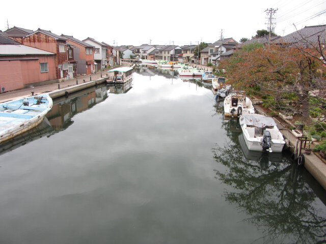 富山縣．新湊內川運河