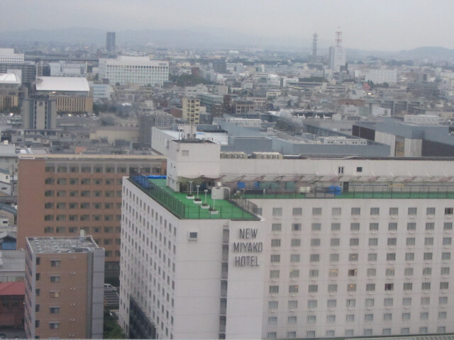 京都火車站大空廣場眺望京都市