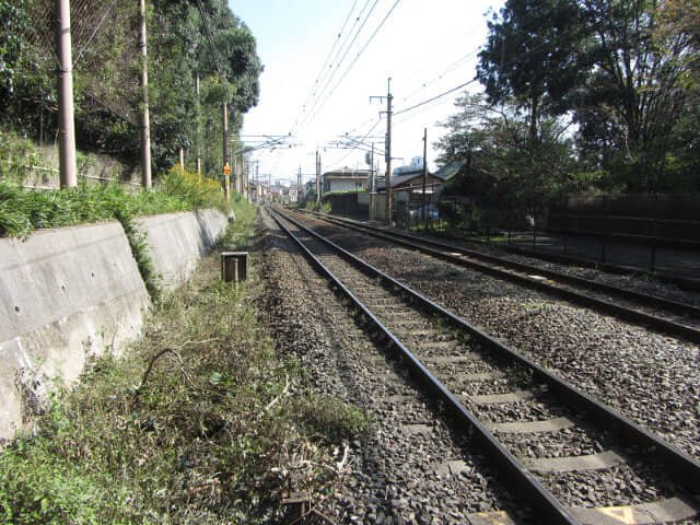 京都嵐山．嵯峨野線火車道