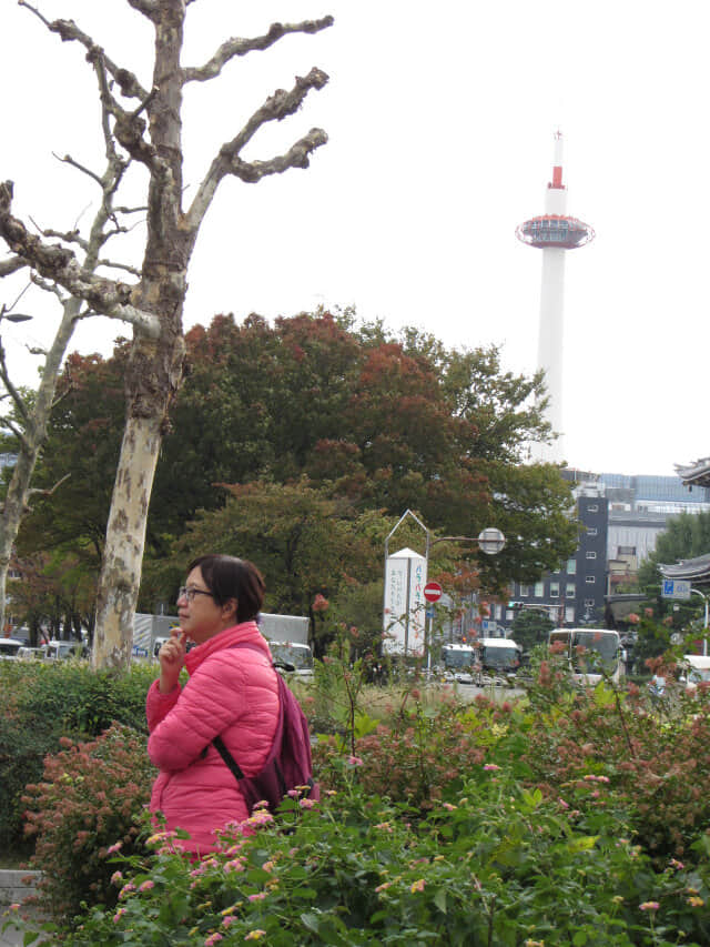 京都 烏丸通大道、京都塔