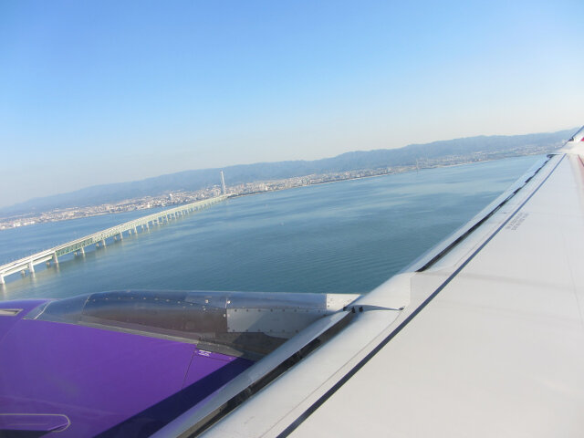 日本大阪上空