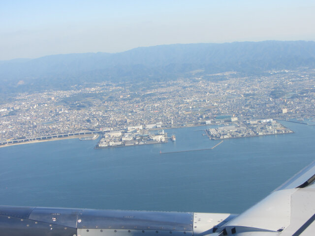 日本大阪上空