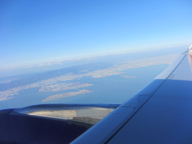 日本大阪上空