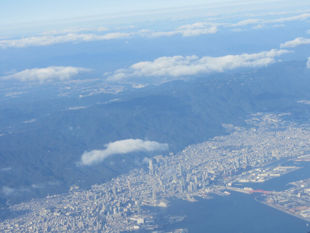 日本大阪上空